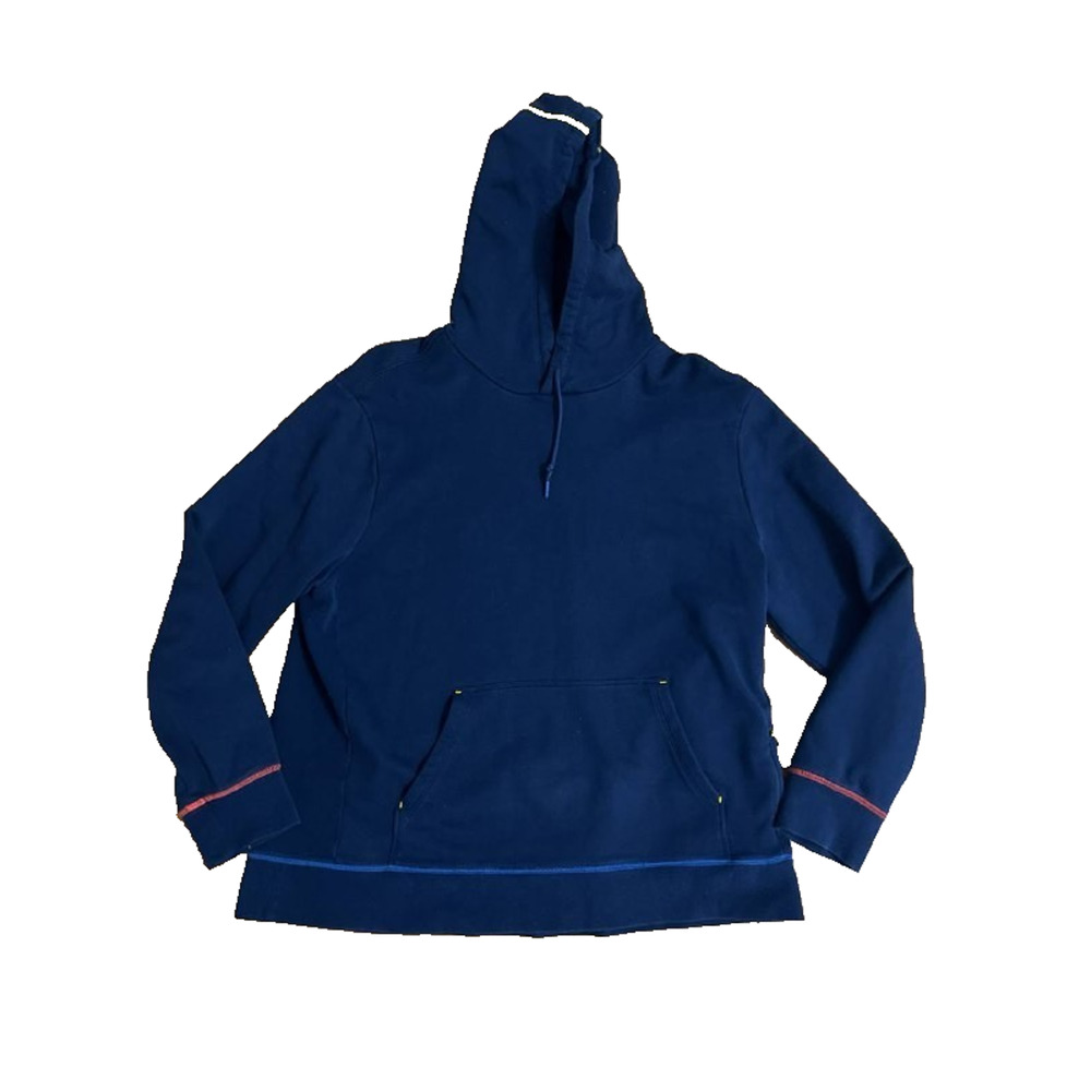 BOMBAS Blue Activewear Hoodie Sweatshirt Side Pockets 100% Cotton‎ XL A001898